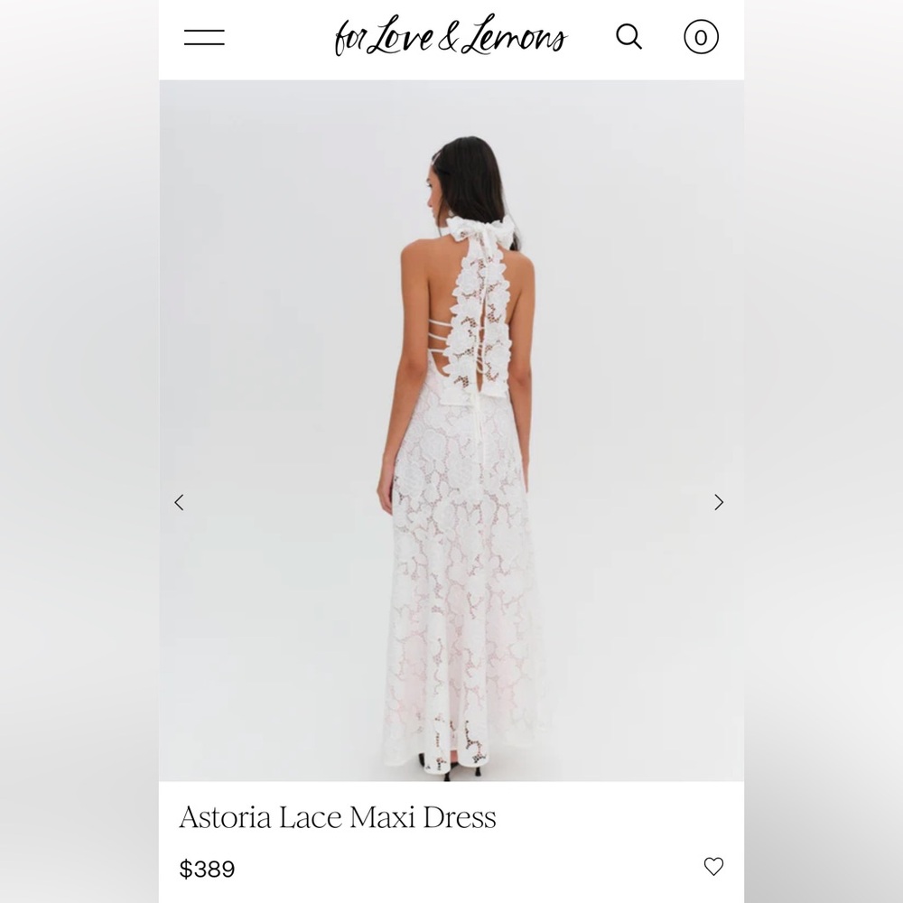 For love & lemons Astoria lace maxi dress